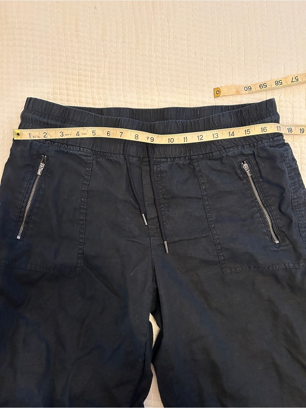 Athleta Cabo Wide Leg Linen Pants in Black - Picture 8 of 8
